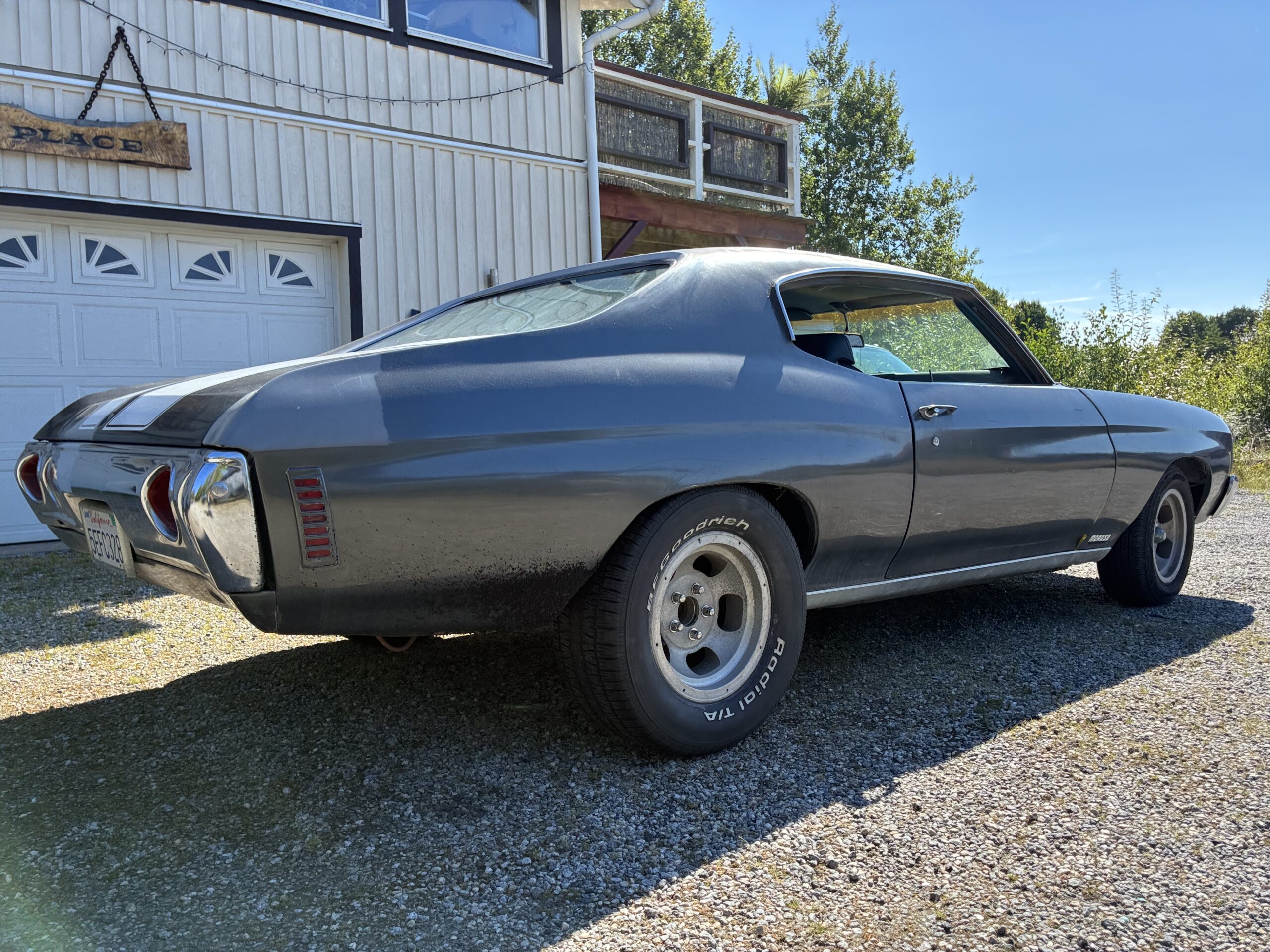 1972 CHEVROLET CHEVELLE BIGBLOCK CA BIL 325000KR